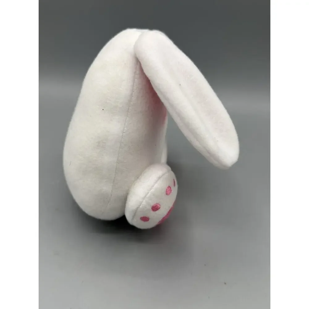 Cute White Bunny Rabbit Plush Pink Ears Feet Stuffed Animal Toy 5”